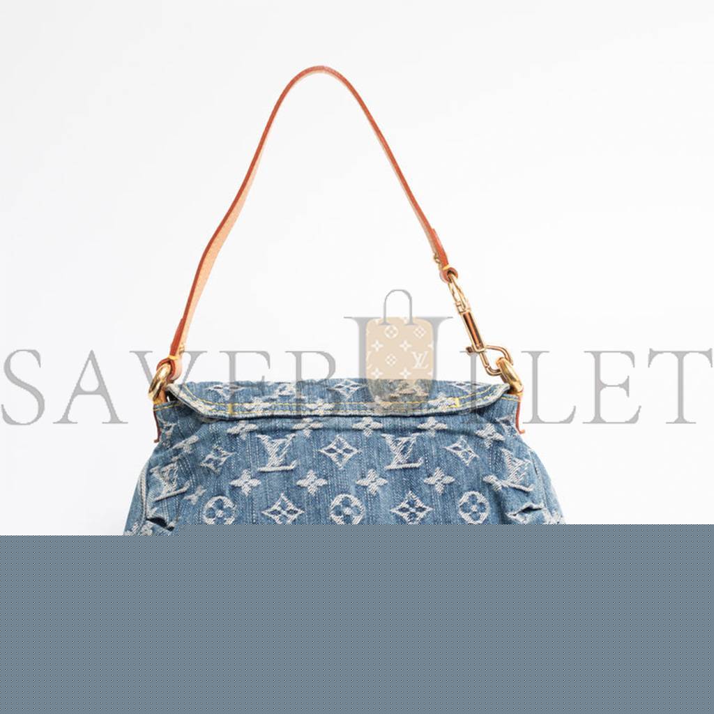 l**is V*t*n monogram denim  pleaty m95050 (26*15*9cm)